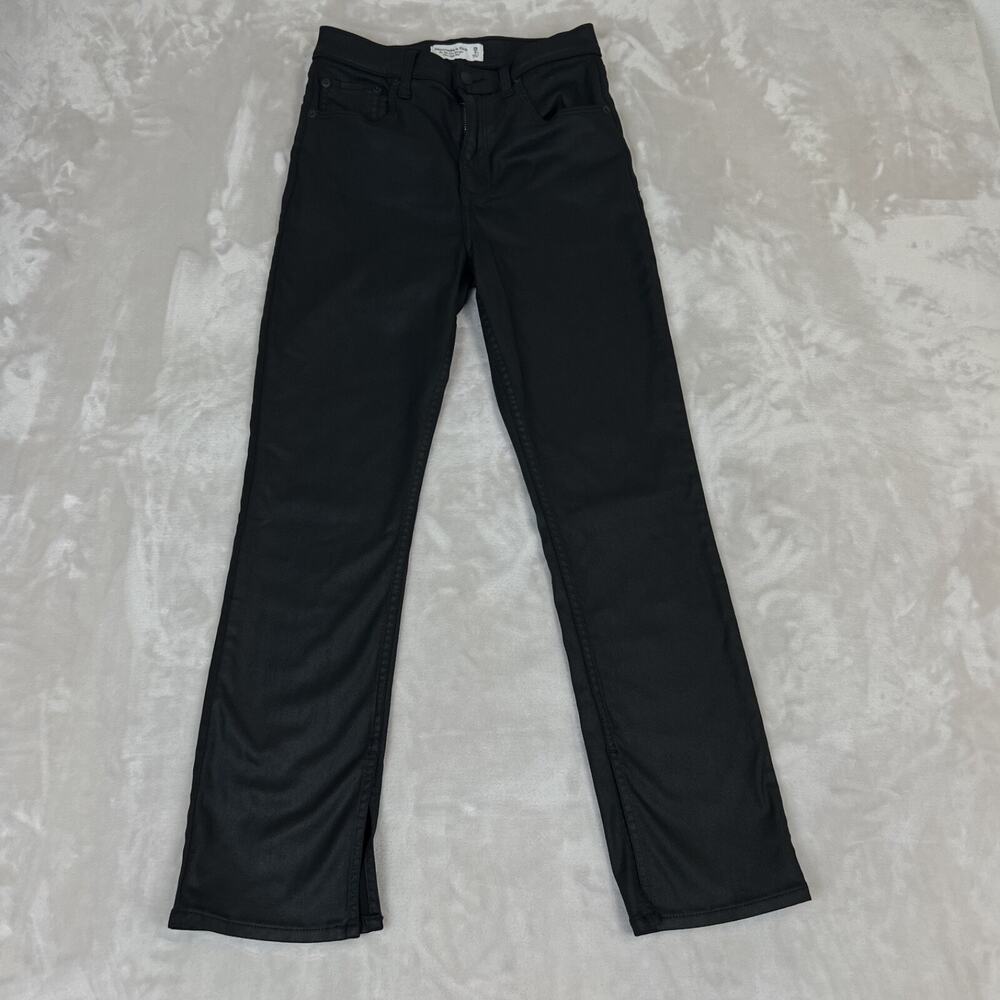 Abercrombie Fitch Pants Womens 28/6 XS Black 90s‎ Slim Straight Ultra High Rise
